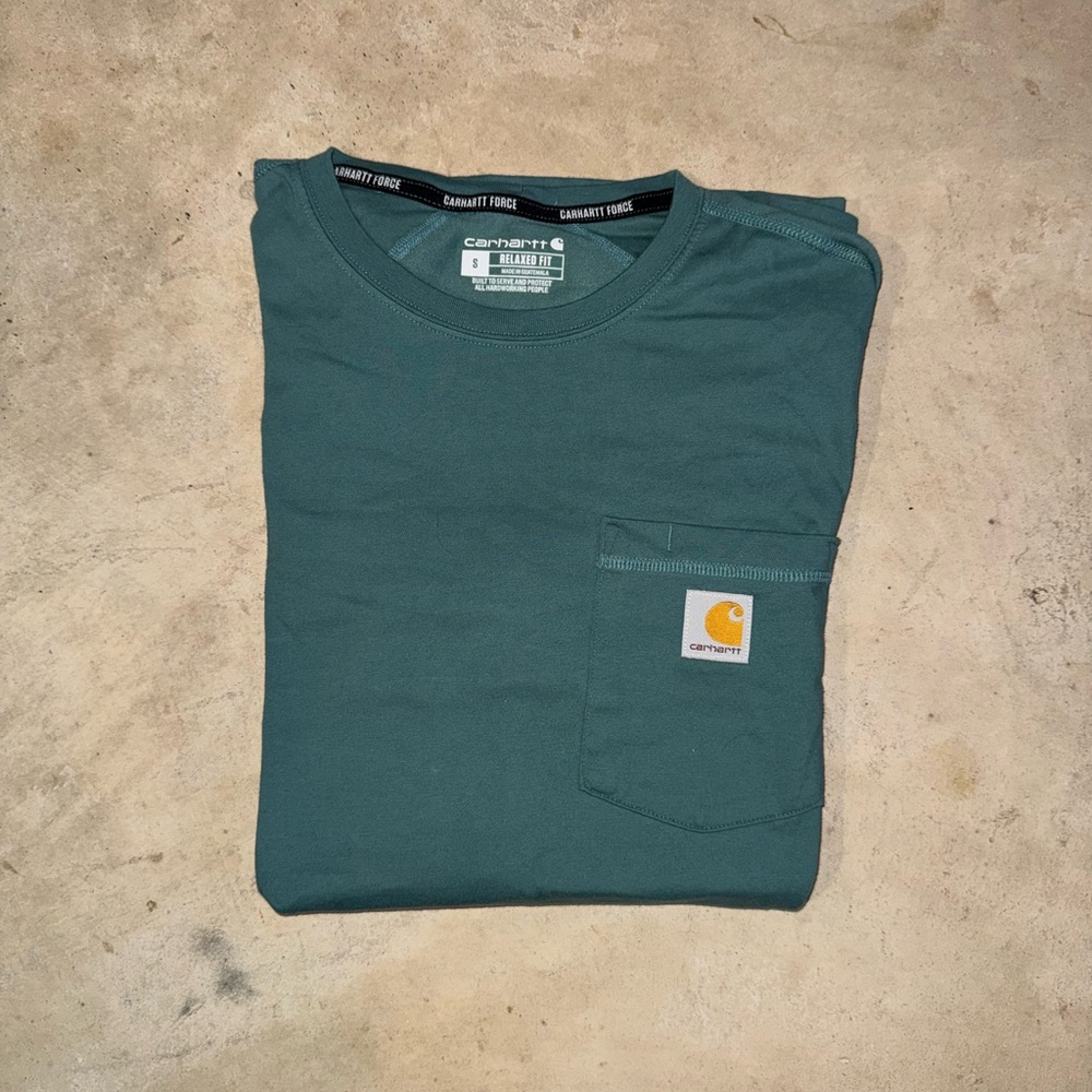 Carhartt Men's Green Pocket T-Shirt